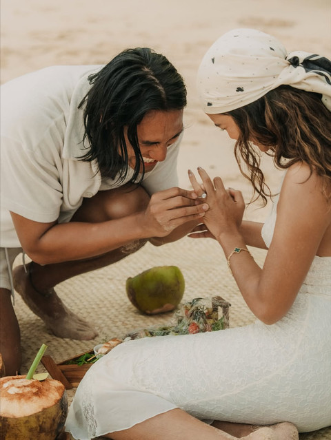 Sean Gelael lamar Hana Malasan. Foto: Instagram/gelaelized