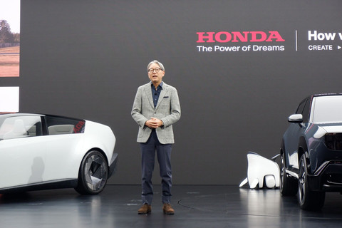 CEO Honda Toshihiro Mibe di Japan Mobility Show 2025. Foto: Aditya Pratama Niagara/kumparan