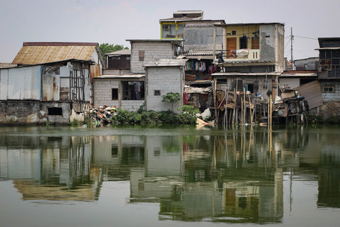 Suasana Kampung Apung, Kapuk Teko, Kalideres, Jakarta Barat. Foto: Iqbal Firdaus/kumparan