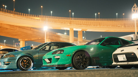 JDM Night ride di Daikoku Parking Area, Yokohama. Foto: Gesit Prayogi