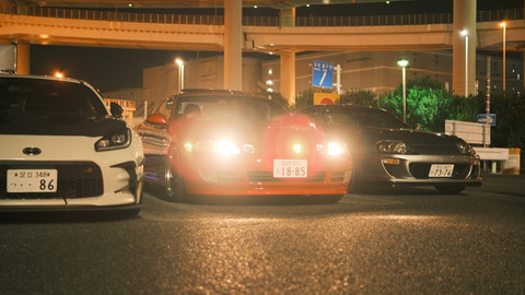 JDM Night ride di Daikoku Parking Area, Yokohama. Foto: Gesit Prayogi/kumparanOTO
