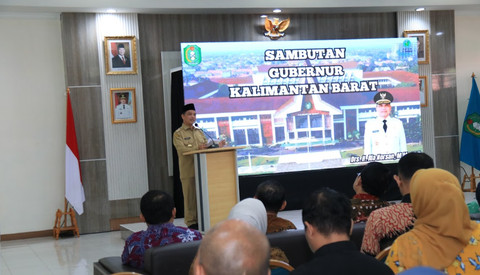 Gubernur Kalimantan Barat, Ria Norsan, saat menyampaikan sambutan. Foto: Dok. Adpim Pemprov Kalbar