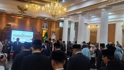 Andra Soni melantik 23 pejabat eselon II di Pemprov Banten. Foto: kumparan