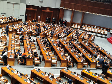 Suasana Rapat Paripurna DPR Masa Persidangan II Tahun Sidang 2025 - 2026 pada Selasa (4/11/2025).  Foto: Luthfi Humam/kumparan