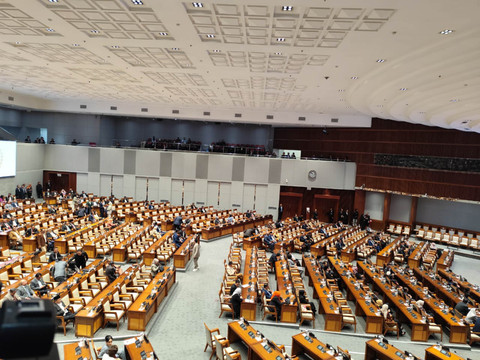 Suasana Rapat Paripurna DPR Masa Persidangan II Tahun Sidang 2025 - 2026 pada Selasa (4/11/2025).  Foto: Luthfi Humam/kumparan