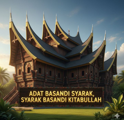 Anutan prinsip yang dipegang kuat oleh masyarakat Minangkabau. (Sumber: Gemini AI)