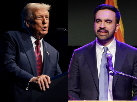 Kolase Donald Trump dan Zohran Mamdani. Foto: REUTERS