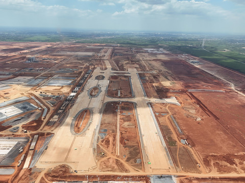 Pembangunan Long Thanh Airport di Vietnam. Foto: artvn/Shutterstock