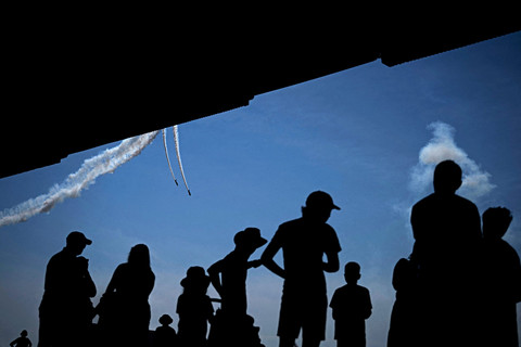 Suasana Joint Base Andrews di Maryland, AS. Foto: Brendan Smialowski/AFP