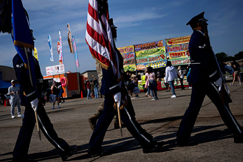 Suasana Joint Base Andrews di Maryland, AS. Foto: Brendan Smialowski/AFP