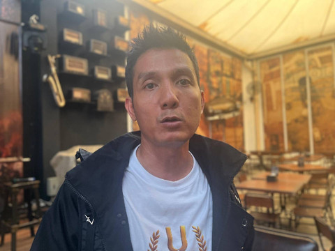 Produser film AI 'Pahlawan Diponegoro', Raja Bagus, Jumat (7/11). Foto: Jogja View/Gigih Imanadi