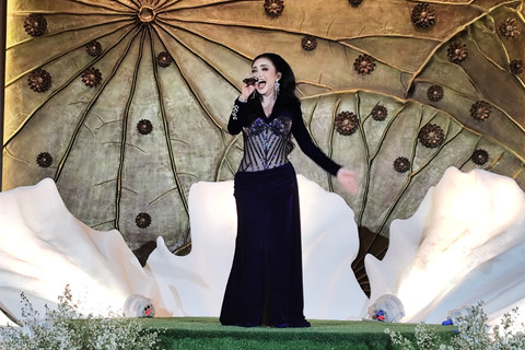 Intimate Concert With Kris Dayanti di Plataran Borobudur, Sabtu (8/11/2025). Foto: Intan Alliva Khansa/kumparan