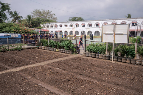 Ladang pertanian di dalam Kelas II A Ambarawa. Foto: Aprillio Akbar/ANTARA FOTO