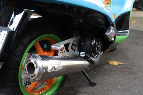 Motor Yamaha Grand Filano modifikasi milik Kevin. Foto: Fitra Andrianto/kumparan