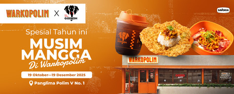 Kolaborasi Kopi Tubruk Gadjah dan Warkopolim lewat menu bertema musim mangga". Foto: Dok. Istimewa