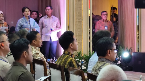 Wapres Gibran Rakabuming Raka menghadiri menghadiri Rapat Koordinasi Nasional (Rakornas) Percepatan Penurunan Stunting 2025 di Kantor Kemenkes, Jakarta, Rabu (12/11/2025). Foto: Jonathan Devin/kumparan