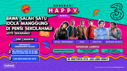 Generasi Happy 2025. Foto: Tri