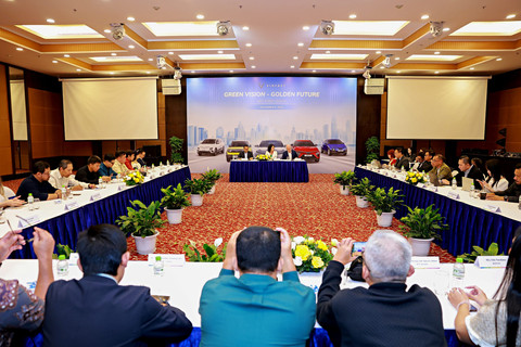 Suasana konfrensi pers VinFast di Vietnam. Foto: Dok. VinFast