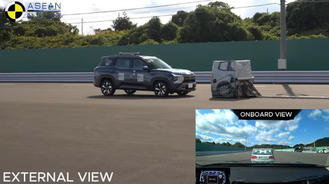 Mitsubishi Destinator raih 5 bintang setelah lakoni uji coba keselataman ASEAN NCAP (New Car Assessment Program) pada Oktober 2025. Foto: ASEAN NCAP