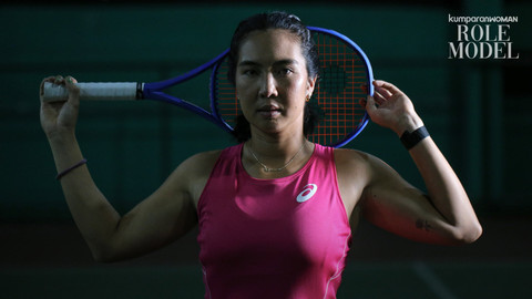 Pemain olahraga tenis asal Indonesia, Aldila Sutjiadi. Foto: Aditia Noviansyah/kumparan