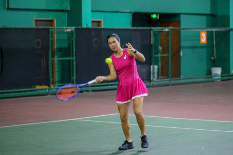 Pemain olahraga tenis asal Indonesia, Aldila Sutjiadi. Foto: Aditia Noviansyah/kumparan