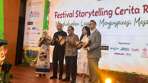 Gubernur DKI Jakarta Pramono Anung saat acara Suara Nusantara 2025 di Gedung Kemendikdasmen, Senayan, Jakarta Pusat, Minggu (16/11/2025). Foto: Nasywa Athifah/kumparan