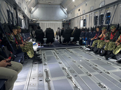 Menjajal pesawat Airbus A400M, alutsista baru TNI AU. Foto: Indra Subagja/kumparan