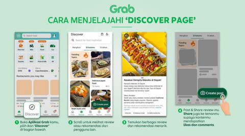 Cara menjelajah discover page di Grab. Foto: Dok. Grab