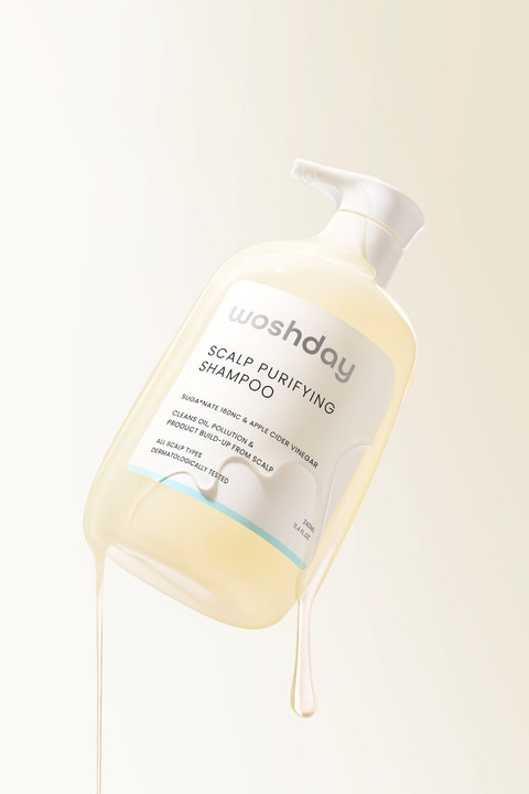 Shampoo Woshday untuk atasi rambut lepek. Foto: Woshday