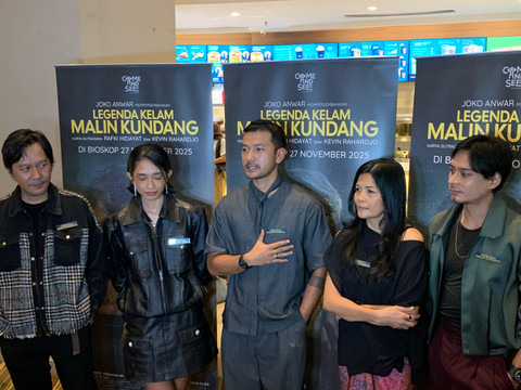 Legenda Kelam Malin Kundang menggelar press screening  di XXI Epicentrum, Jakarta Selatan, Senin (17/11/2025).   Foto: Vincentius Mario/kumparan
