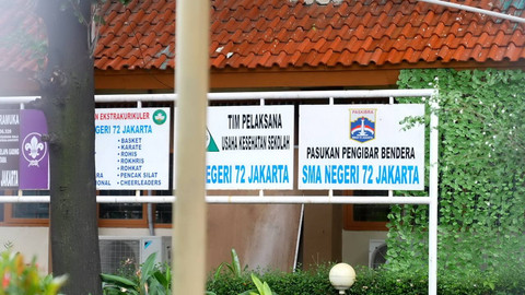 Suasana SMAN 72 Jakarta Utara beberapa hari setelah ledakan bom dalam sekolah.   Foto: Rinddy Seftyan/kumparan