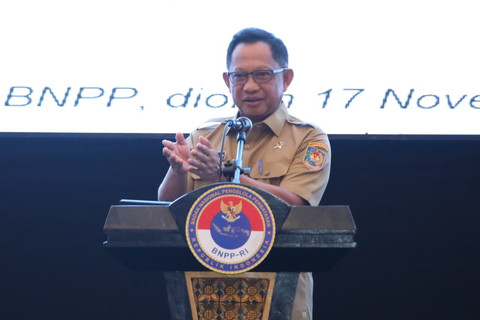 Mendagri Tito Karnavian dalam Rakorendal Pengelolaan Batas Wilayah Negara dan Kawasan Perbatasan 2025 di Bogor, Jawa Barat, Selasa (18/11/2025). Foto: Kemendagri RI