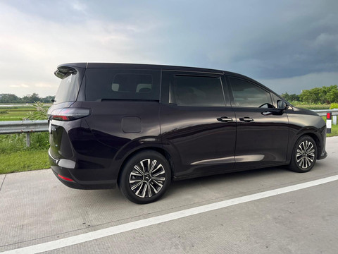 Media Test Drive Wuling Darion PHEV Bali-Jakarta, Senin (17/11/2025). Foto: Syahrul Ghiffari/kumparan