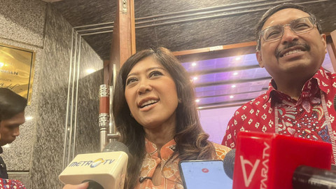 Menteri Komunikasi dan Digital Meutya Hafid saat acara Puncak Anugerah Jurnalistik di Gedung Sapta Pesona, Gambir, Jakarta Pusat, Rabu (19/11/2025). Foto: Nasywa Athifah/kumparan