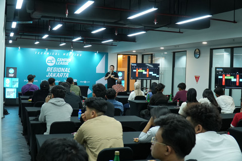 Technical meeting Campus League Futsal Regional Jakarta yang berlangsung di HQ Campus League, Jakarta Pusat, Senin (17/11/2025). Foto: Campus League