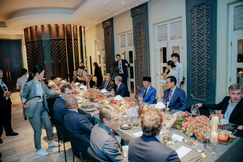 Jokowi menghadiri gala dinner Bloomberg Economy Forum di Singapura. Foto: Kompol Syarif Muhammad Fitriansyah