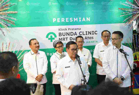 Gubernur DKI Jakarta, Pramono Anung, saat meresmikan Bunda Clinic. Foto: dok. Pemprov DKI