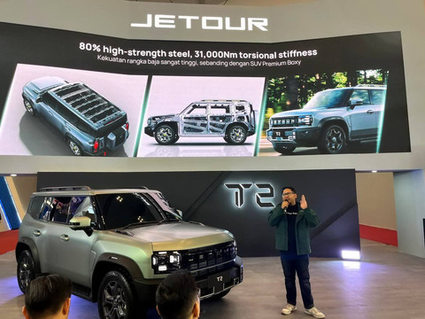 Peluncuran harga Jetour T2 ICE di GJAW 2025.  Foto: Fitra Andrianto/kumparan
