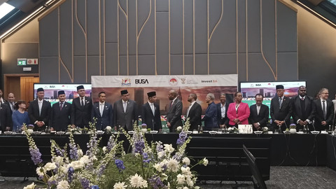 Wakil Presiden Republik Indonesia Gibran Rakabuming Raka dalam cara Indonesia-Africa CEO Forum 2025 di Johannesburg, Afrika Selatan, Jumat (21/11/2025).  Foto: Zamachsyari/kumparan