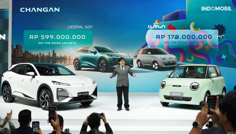 Peluncuran Changan Lumin dan Changan Deepal S07 di GJAW. Foto: Changan