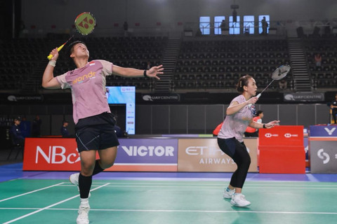 Febriana Kusuma/Meilysa Trias di Australian Open 2025. Foto: Dok. PBSI
