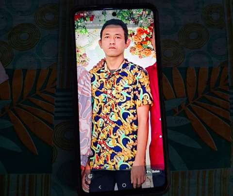 Pelaku pembunuhan terhadap ayah kandung di Gang Pendowo, Jalan Sri Krisna, Kelurahan Rajabasa Jaya, Rajabasa, Bandar Lampung. | Foto: Dok Istimewa