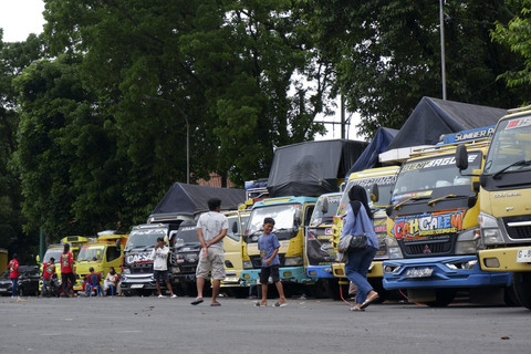 Warna-warni truk Fuso di Jambore Nasional Canter Mania Indonesia Community ke-12 di Purwokerto. Foto: Aditya Pratama Niagara/kumparan