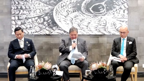 Konferensi pers Hasil KTT G20 Afrika Selatan 2025 secara daring, Minggu (23/11/2025).   Foto: Dok. Istimewa