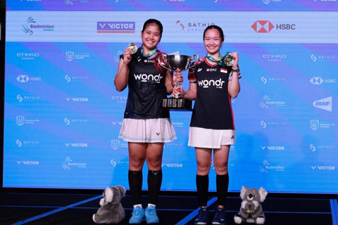 Rachel Allessya Rose/Febi Setianingrum jadi juara di Australian Open 2025. Foto: Dok. PBSI