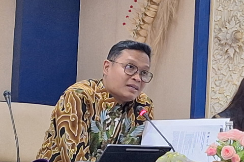 Dirjen Pajak Kemenkeu Bimo Wijayanto dalam Media Briefing DJP di Kanwil Badung, Bali pada Selasa (25/11/2025). Foto: Argya D. Maheswara/kumparan 