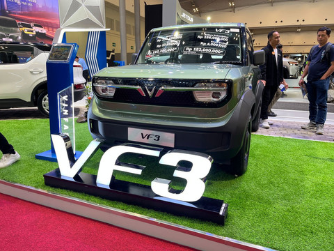 VinFast VF3 di GJAW 2025. Foto: Syahrul Ghiffari/kumparan