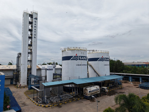 Pabrik hidrogen PT Samator Gas Batam, Jumat (21/11/2025). Foto: Dok. PT Samator Gas