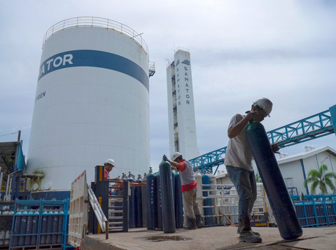 Pabrik hidrogen PT Samator Gas Batam, Jumat (21/11/2025). Foto: Dok. PT Samator Gas