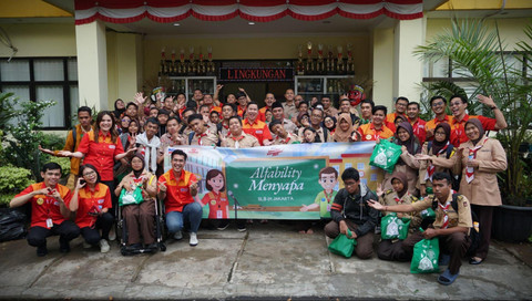  Kegiatan Alfability Menyapa di SLBN 01 Jakarta. Foto: dok. Alfamart